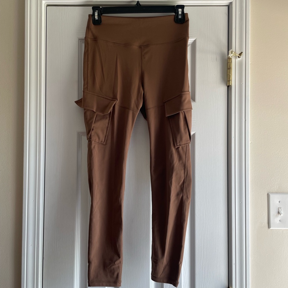 HALARA Brown Cargo Leggings